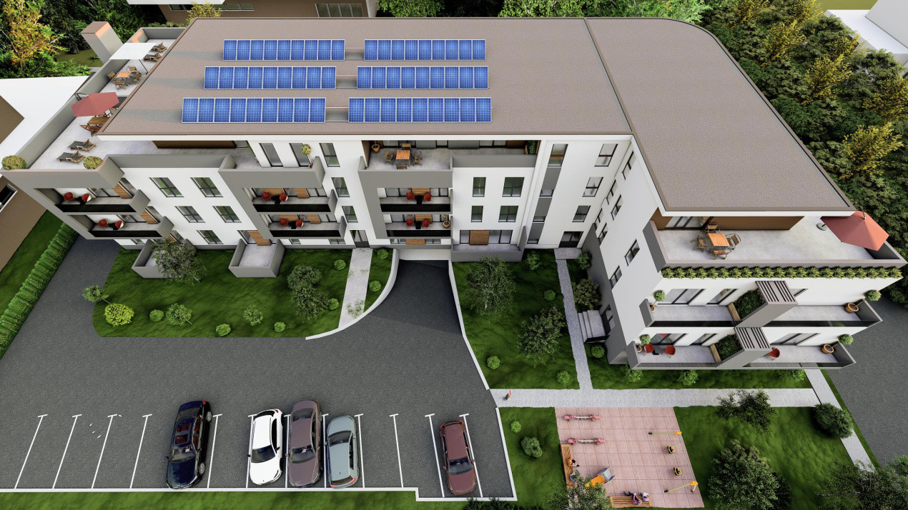 Apartament 1 camera, 44.50 mp utili, 6.95 mp balcon/terasă – Parter