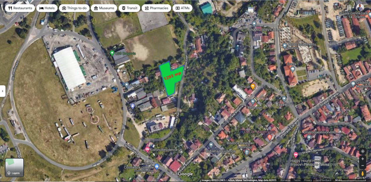 Rezervat - Teren Constructii locuinte, pensiune, 1293 mp - Bartolomeu